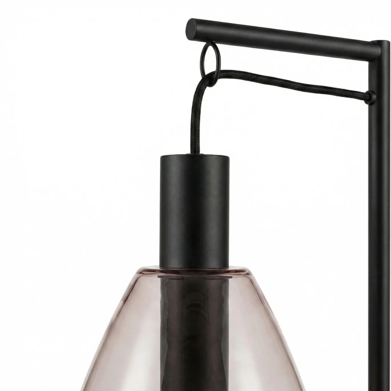 Tafellamp Maud 1-Lichts Smoke Glas - Giga Meubel