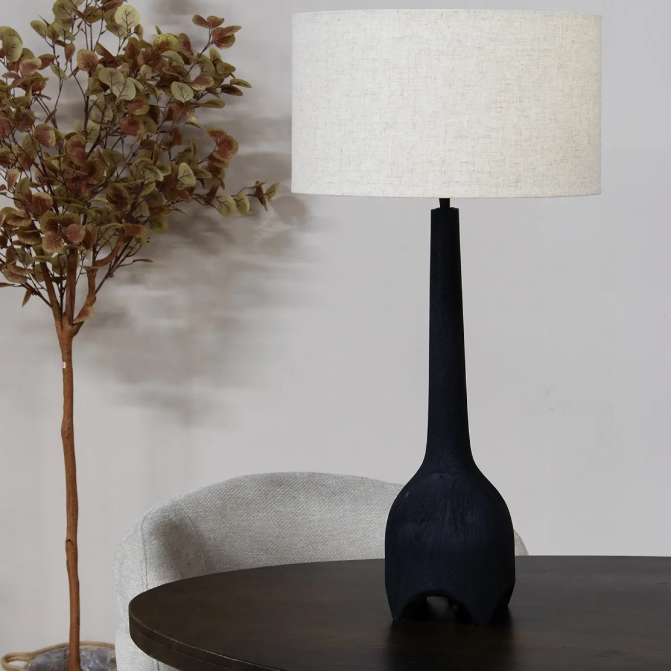 Tafellamp Mels Zwart 65cm - Giga Meubel
