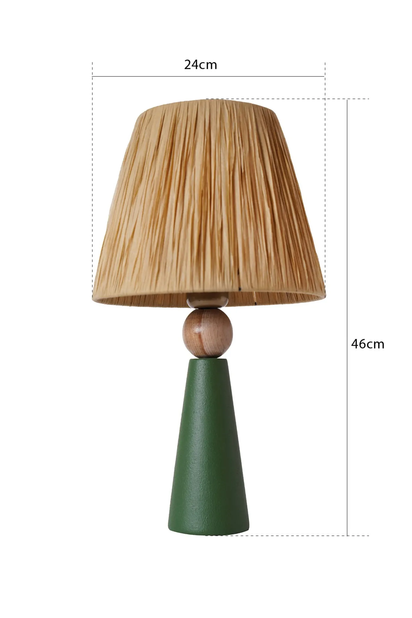 Tafellamp Ortatepe Groen/Bruin