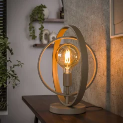 Tafellamp Turn Around 1-lichts Beige - Giga Meubel