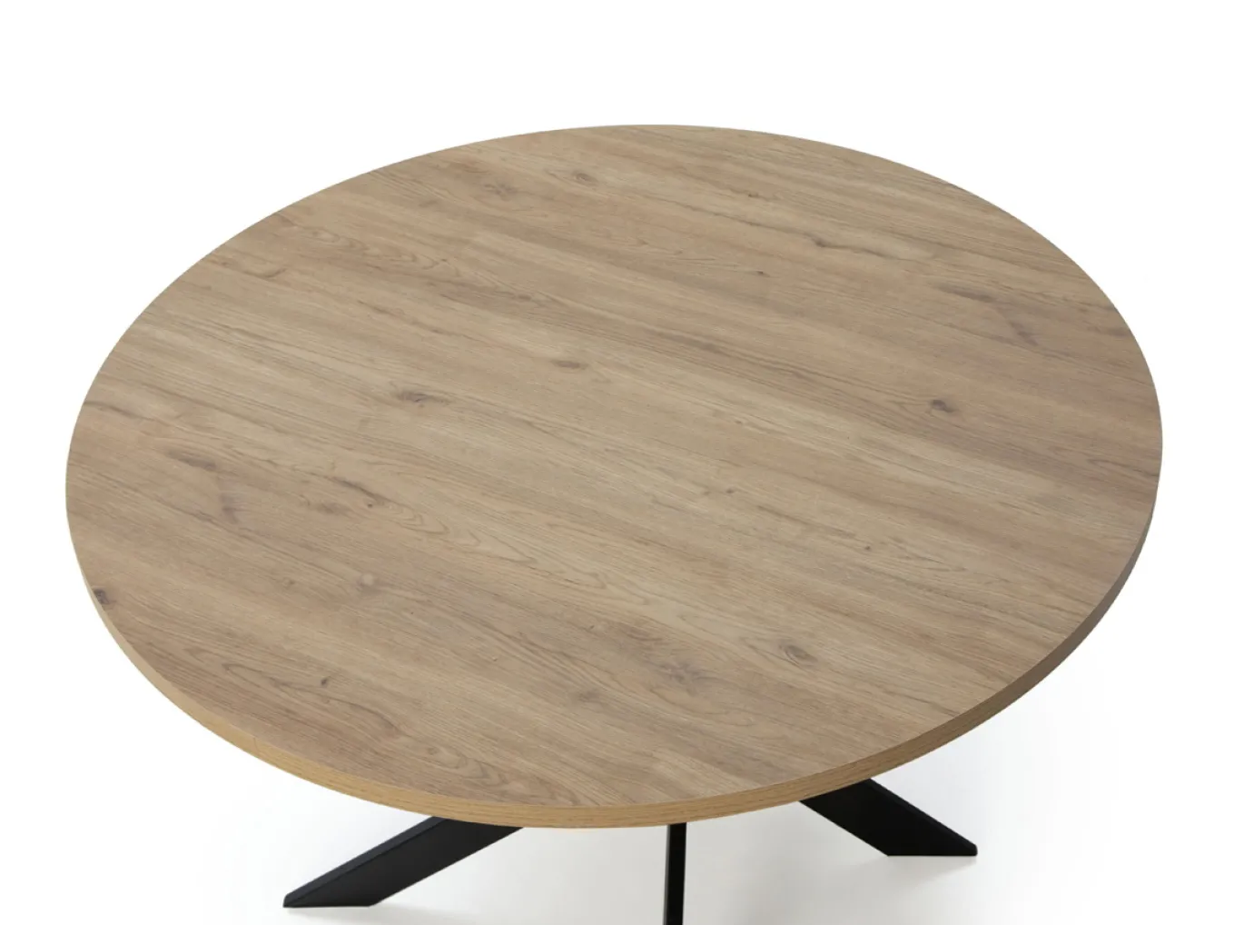 Tafel Ther Rond 120cm Naturel Zwart - Giga Meubel