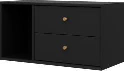 Tenzo Wandkast Z Halfcube Assembled Zwart