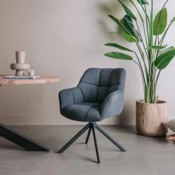Tower Living Armstoel Alba Alpine Indigo 90 (draaibaar)