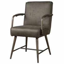 Tower Living Armstoel Belmonte Stof Cherokee 1 Grijs