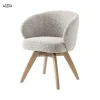 Tower Living Armstoel Brescia Stof Puente 6 Beige Wit (draaibaar)