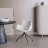 Tower Living Armstoel Campo Stof Teddy Wit (draaibaar)