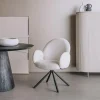 Tower Living Armstoel Imola Stof Ascot 1 Wit (draaibaar)