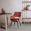 Tower Living Armstoel Lenno Stof Adore 24 Copper (draaibaar)