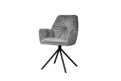 Tower Living Armstoel Palma Stof Bluvel 14 Grijs