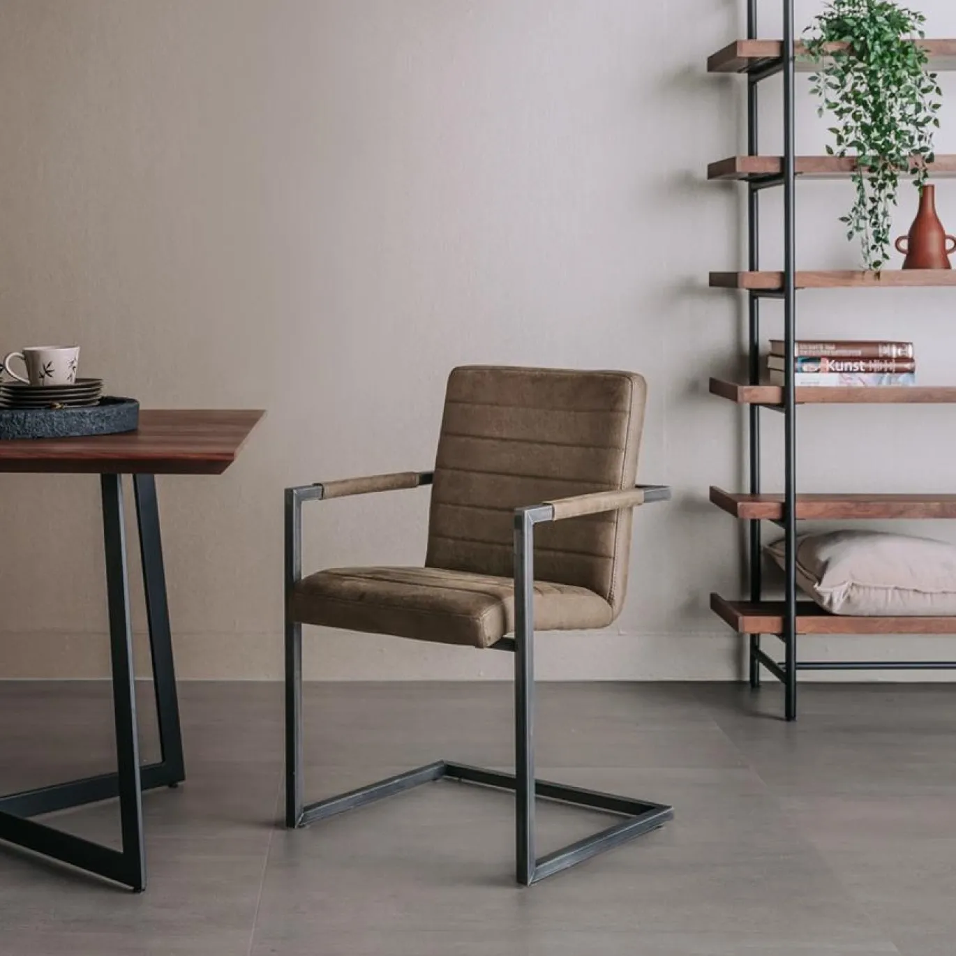 Tower Living Armstoel Rocca Bull Groen
