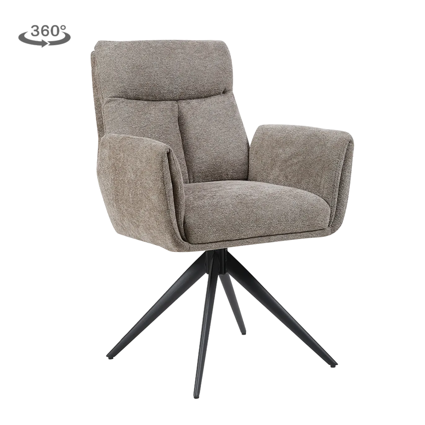 Tower Living Armstoel Varzo Toro 45 Mokka Draaibaar