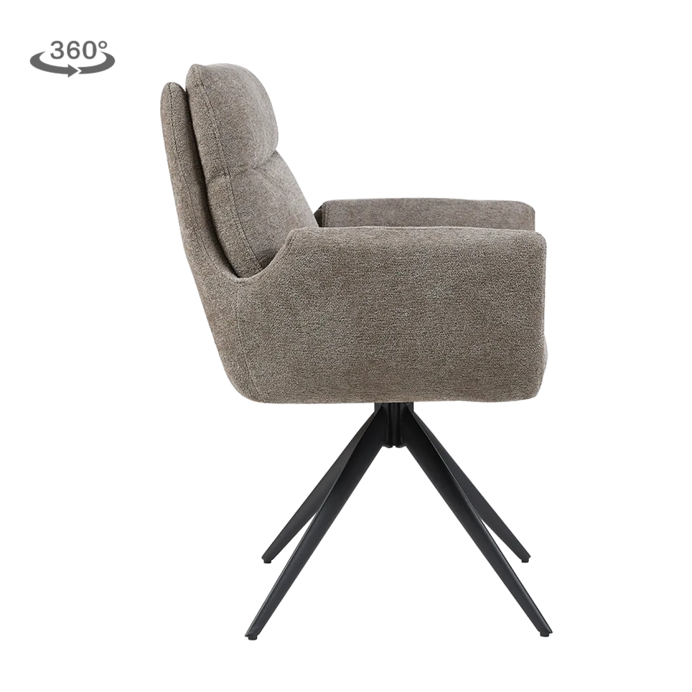 Tower Living Armstoel Varzo Toro 45 Mokka Draaibaar