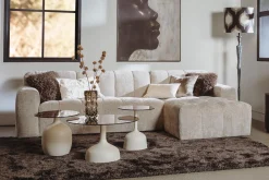 Tower Living Bank Austin 2,5-zits-ar + Chaise L Haga 30 Beige