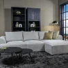 Tower Living Bank Canterbury 2,5-al Zits + Chaise Longue R Mona 110 Zand