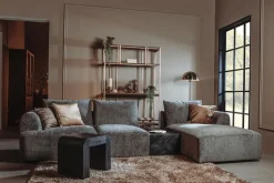 Tower Living Bank Canterbury 2,5-al Zits + Chaise Longue R Mona 464 Cement Grijs