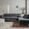 Tower Living Bank Leeds 2,5-al + Ottoman R City 464 Black Blue