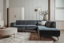 Tower Living Bank Leeds 2,5-al + Ottoman R City 464 Black Blue
