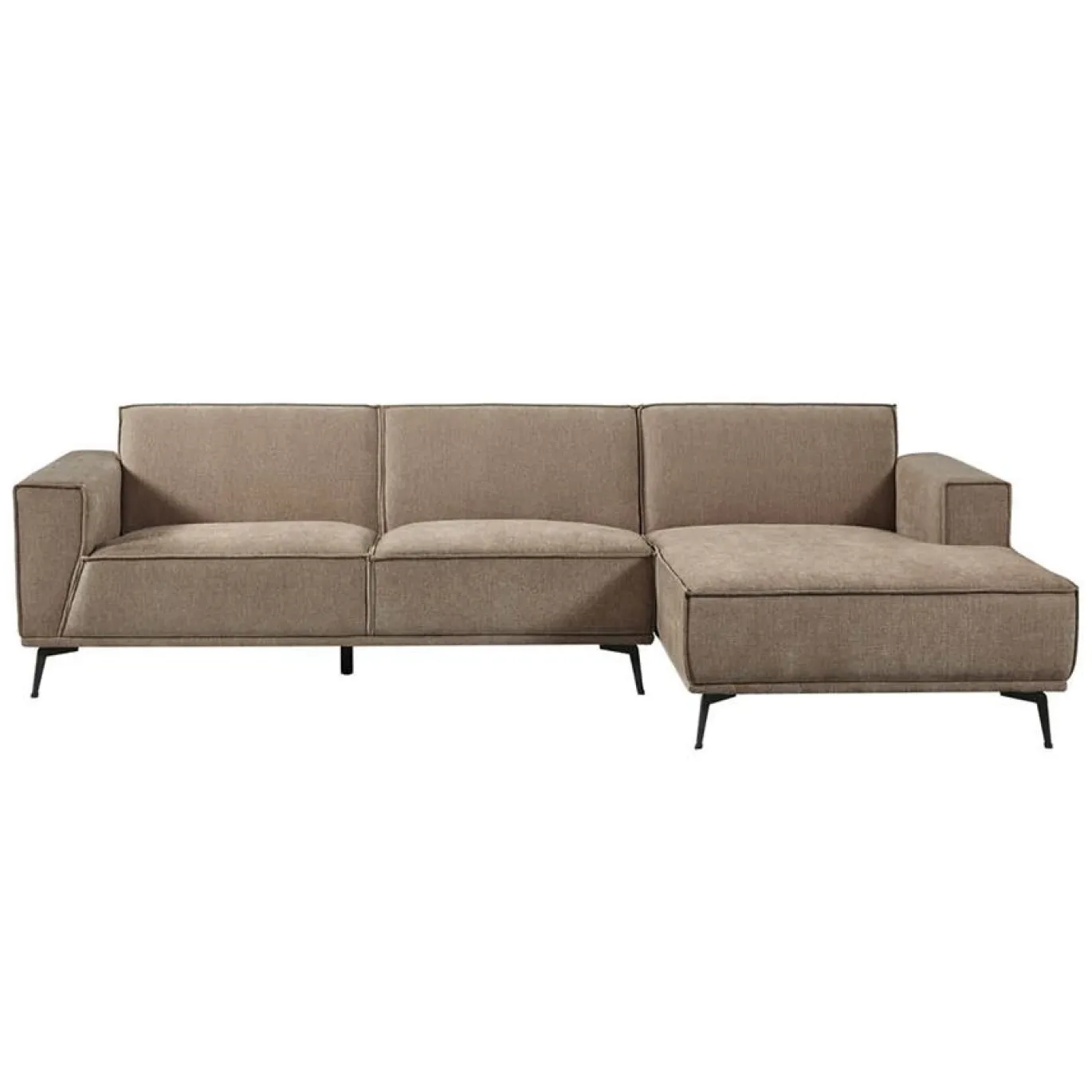 Tower Living Bank Leeds 2,5-al Zits + Chaise Longue R City 453 Moss Grijs