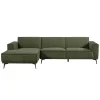 Tower Living Bank Leeds 2,5-ar Zits + Chaise Longue L City 355 Bottle Groen
