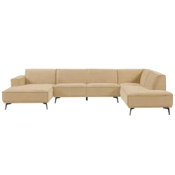 Tower Living Bank Leeds Chaise L 2,5-zits Ottoman R City 120 Beige