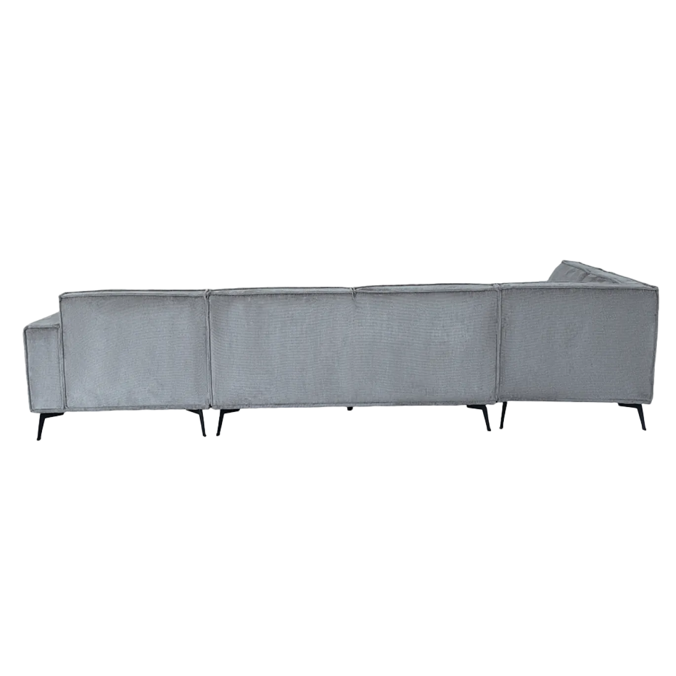 Tower Living Bank Leeds Chaise Longue R 2,5-zits Ottoman L Touch 27 Lichtgrijs