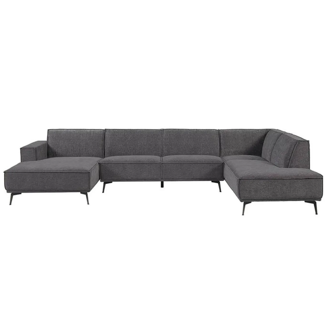 Tower Living Bank Leeds Chaise L 2,5-zits Ottoman R City 464 Black Blue