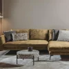Tower Living Bank Nottingham 2,5-al Zits + Chaise Longue R Adore 15 Geel Oranje