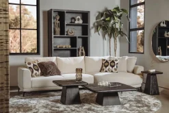 Tower Living Bank Prescot 2,5-zits-ar + Chaise L Sahara 120 Zand