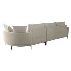 Tower Living Bank Prescot 2,5-zits-ar + Chaise L Sahara 120 Zand