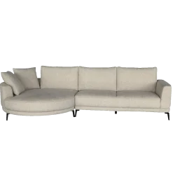 Tower Living Bank Prescot 2,5-zits-ar + Chaise L Sahara 120 Zand