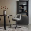 Tower Living Barstoel Caldes Ted 8 Wit/Grijs Draaibaar