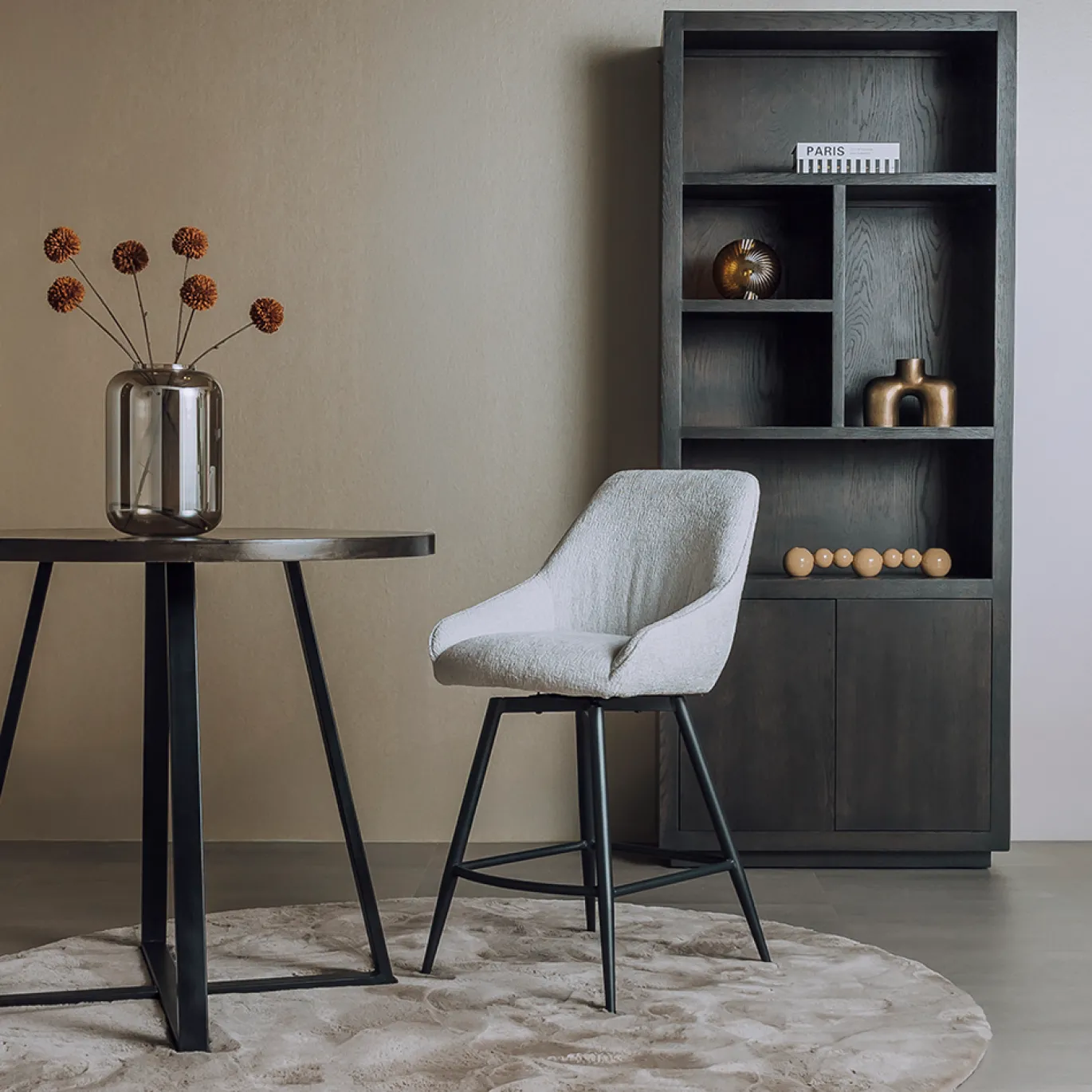 Tower Living Bartafel Scala Rond Olijfbruin 100cm