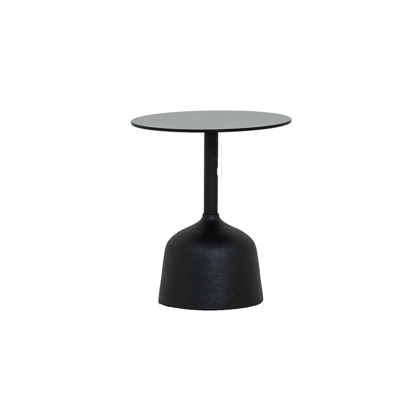 Tower Living Bijzettafel Elba Glas Zwart Rond 40cm