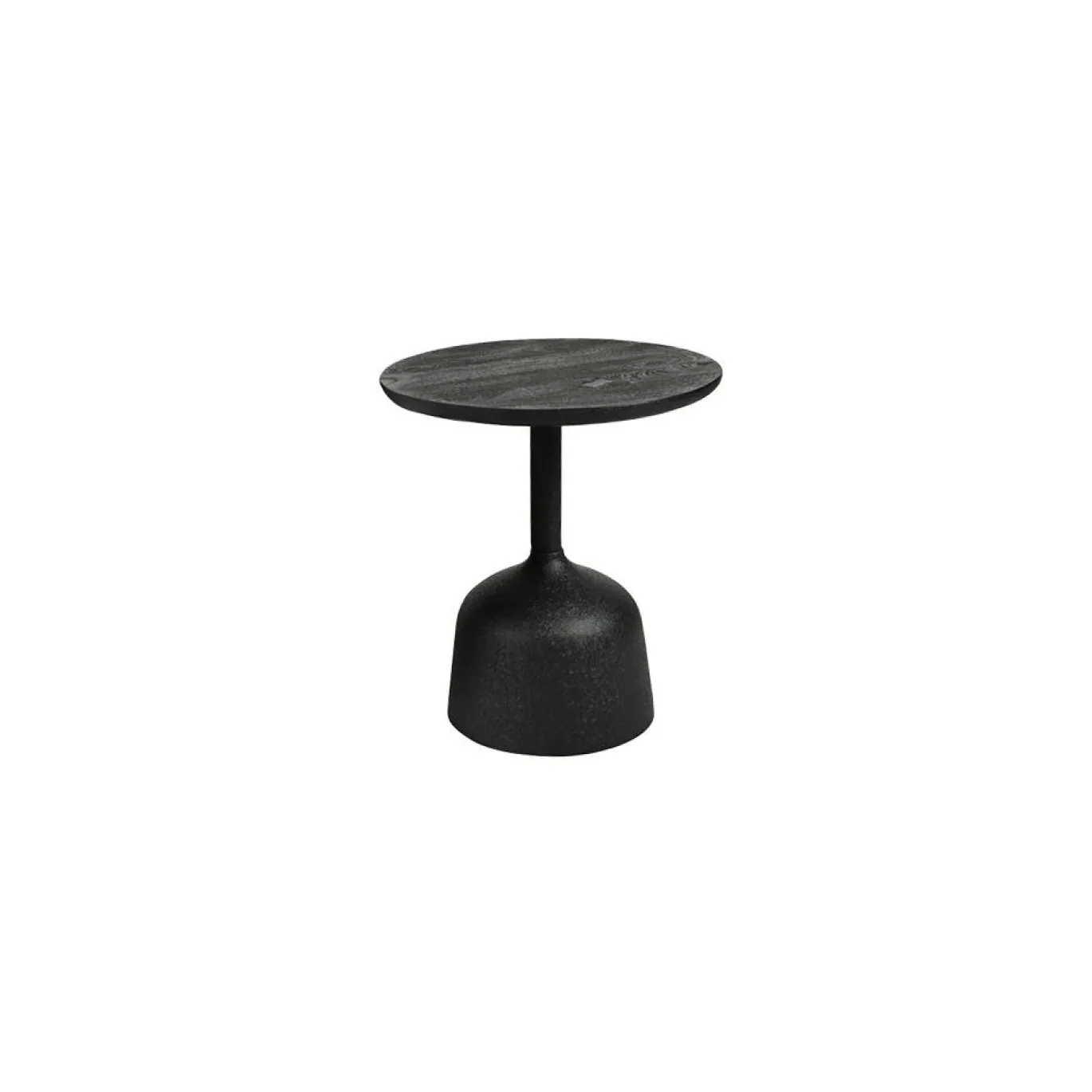 Tower Living Bijzettafel Elba Zwart Rond 40cm