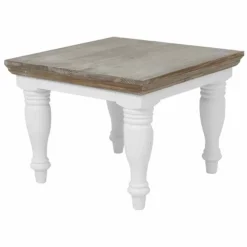 Tower Living Bijzettafel Fleur Chique 60cm Wit