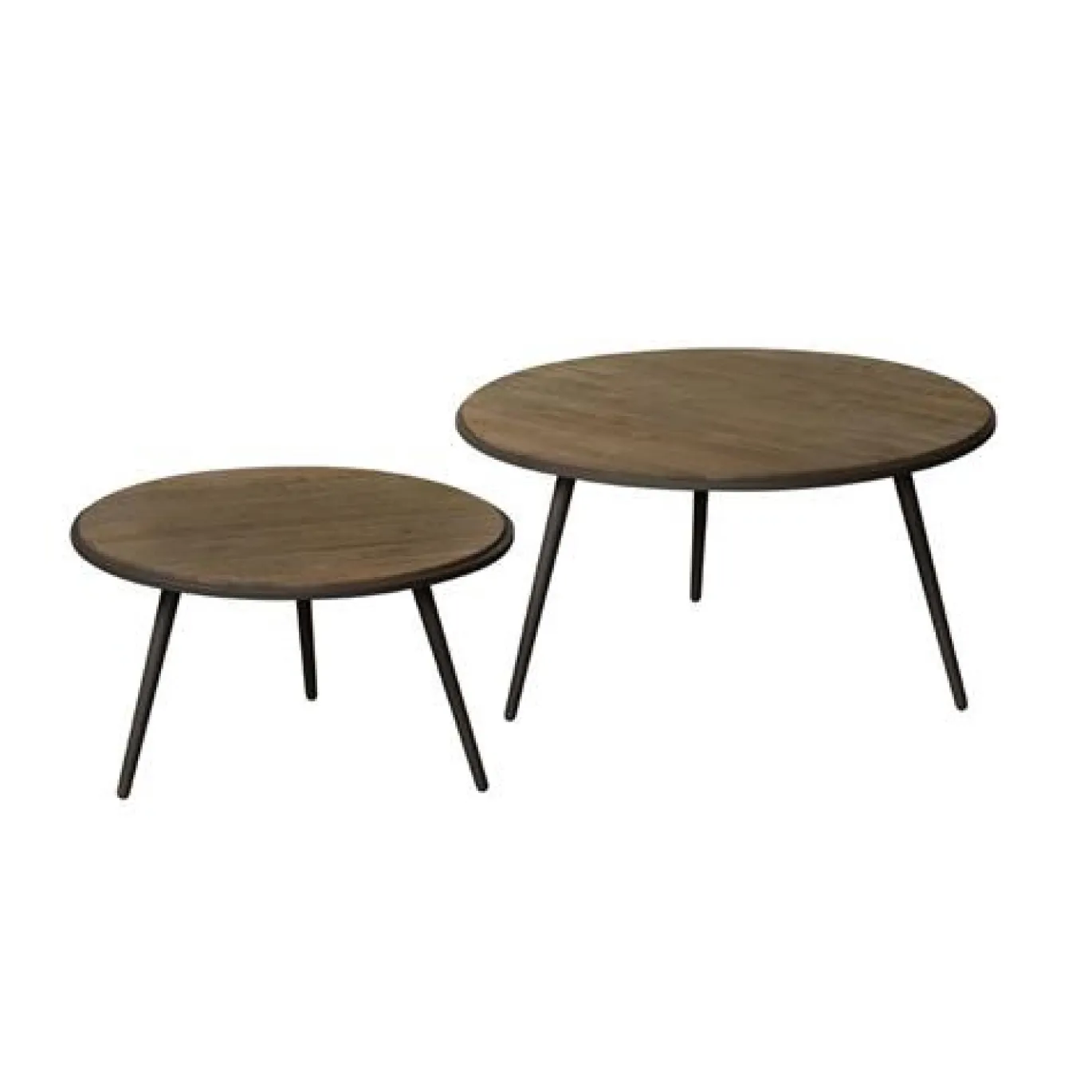 Tower Living Bijzettafel Rolo Set Vanaf 60cm Grijs