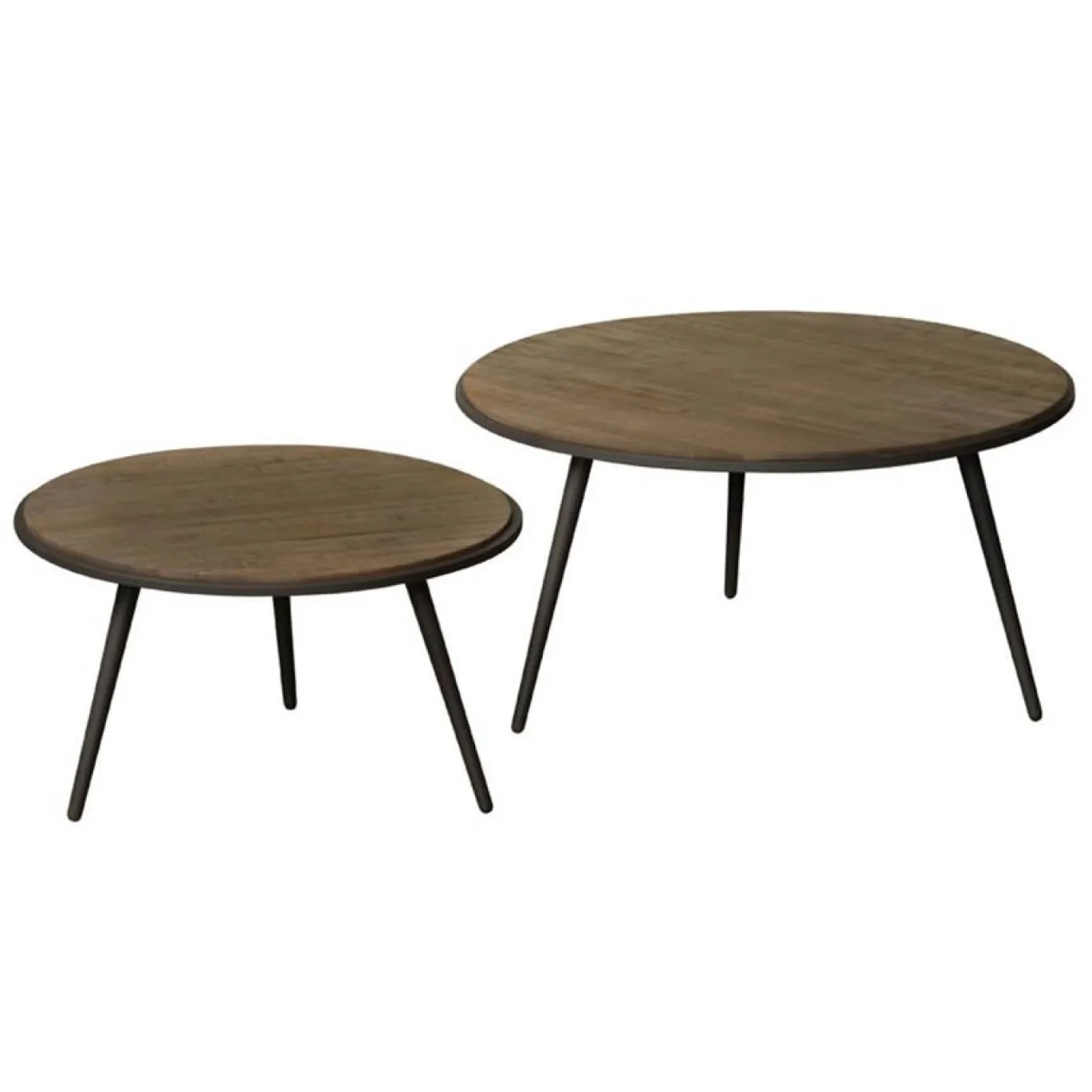 Tower Living Bijzettafel Rolo Set Vanaf 60cm Grijs