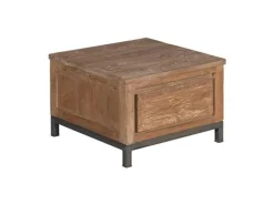 Tower Living Bijzettafel Venetie 60cm Bruin 1-lade