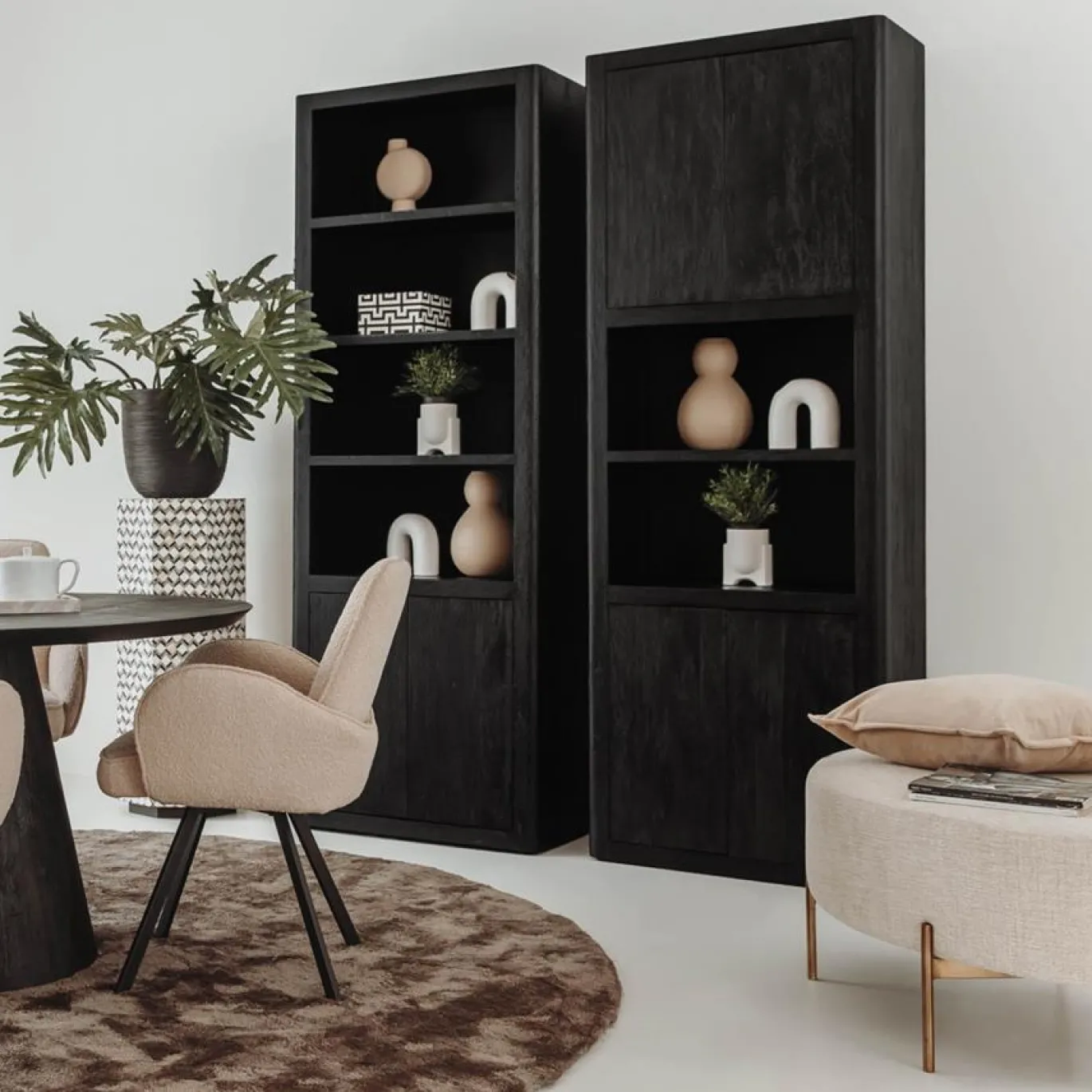 Tower Living Boekenkast Tenna Zwart