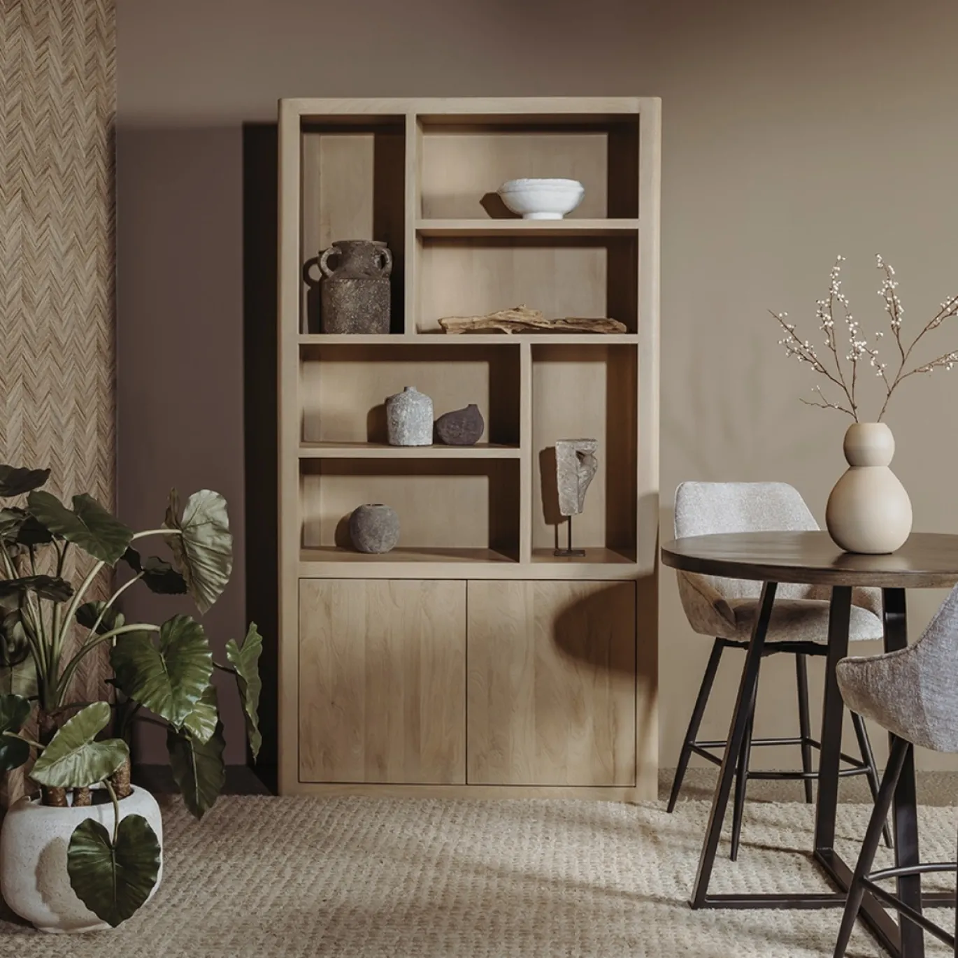 Tower Living Boekenkast Tenna Naturel 120cm