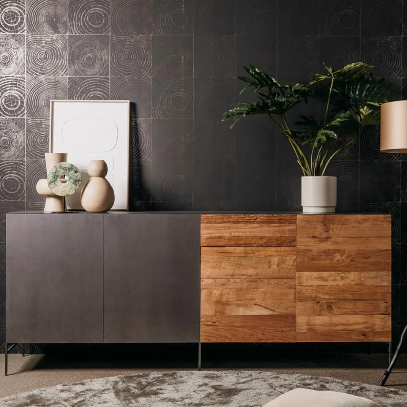 Tower Living Dressoir Pandora 220cm Bruin