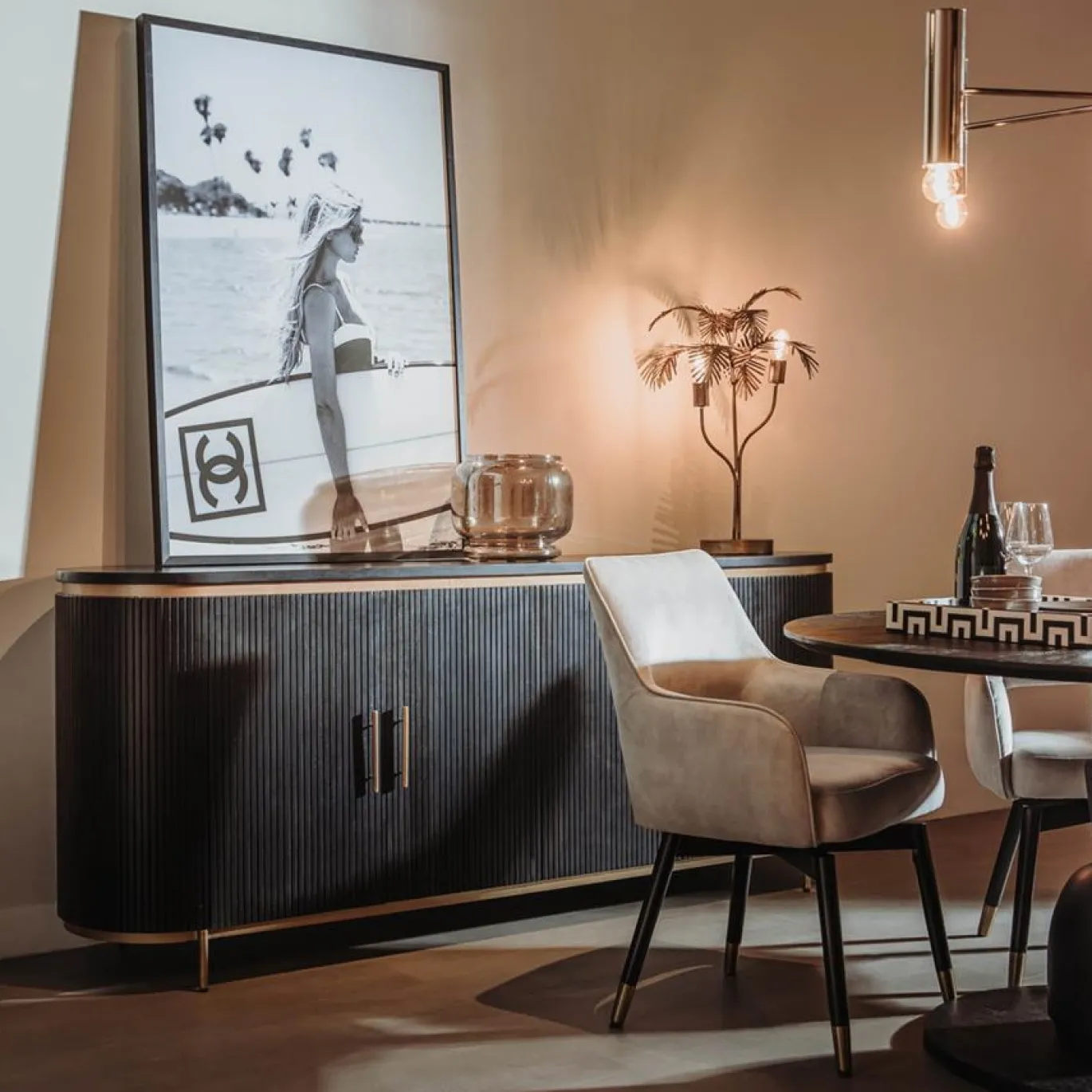 Tower Living Dressoir Rivello 210cm Zwart