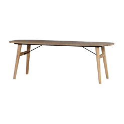 Tower Living Eetkamertafel Aura Naturel Deens Ovaal 160cm