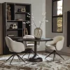 Tower Living Eetkamertafel Elba Zwart Rond 120cm