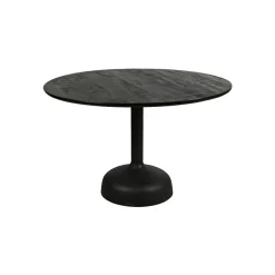 Tower Living Eetkamertafel Elba Zwart Rond 120cm