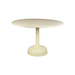 Tower Living Eetkamertafel Elba Gebroken Wit Rond 120cm
