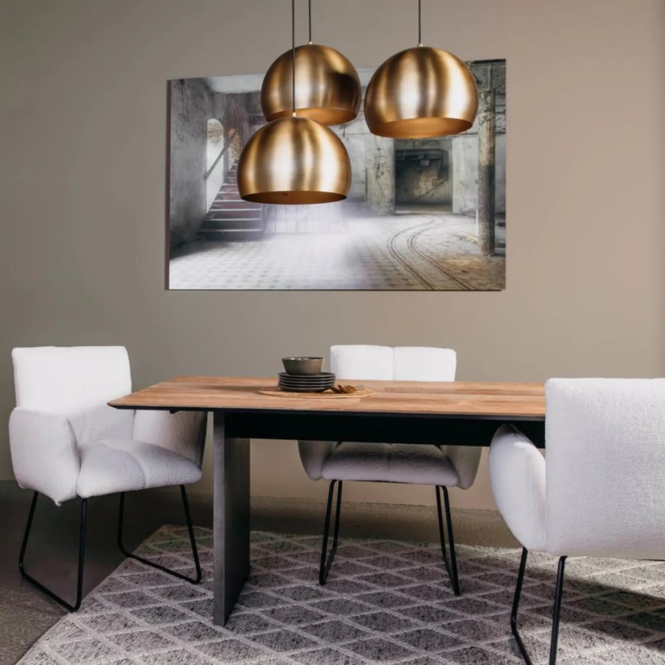 Tower Living Eetkamertafel Ora 200cm Bruin
