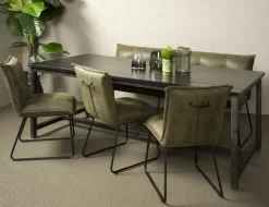 Tower Living Eetkamertafel Paterno 180cm Zwart