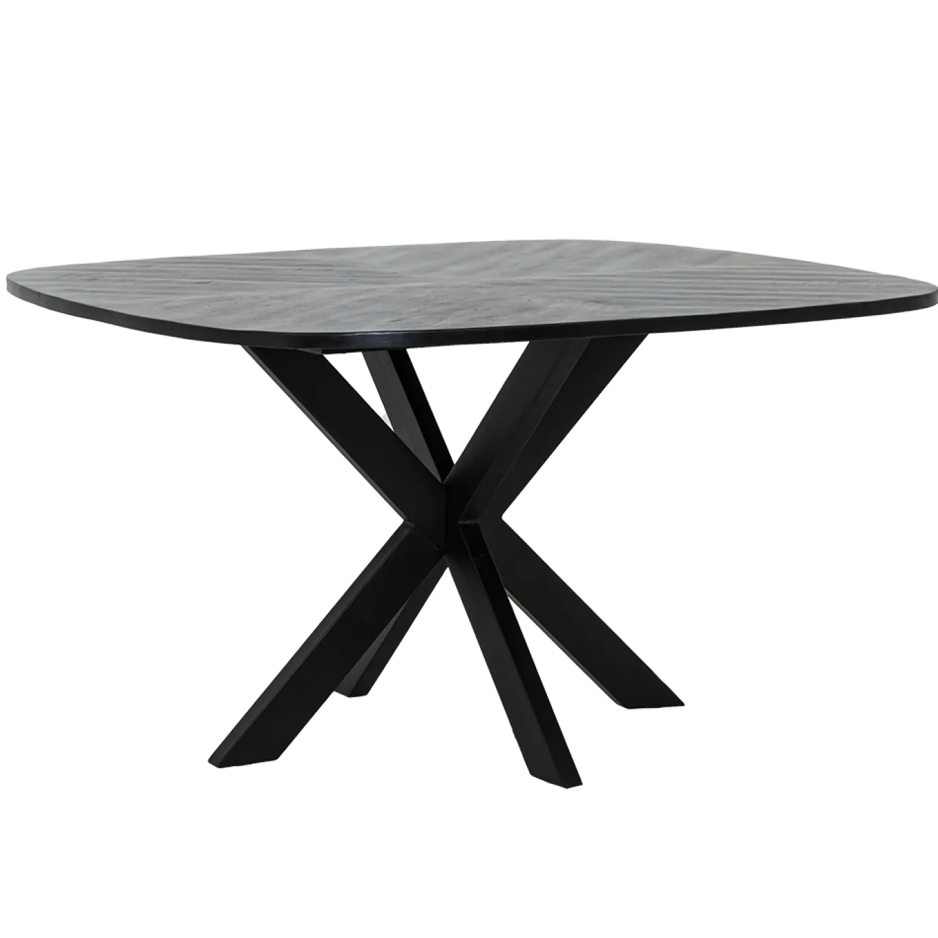 Tower Living Eetkamertafel Silvi Zwart 130cm