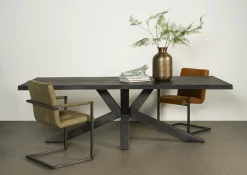 Tower Living Eetkamertafel Selva 130cm Bruin